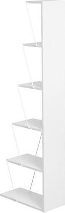 Pakoworld Mini Tars Βιβλιοθήκη Λευκό 50x22x150cm 225-000028