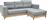 Pakoworld Mirabel Γωνιακός Καναπές με Αναστρέψιμη Γωνία Γκρι 250x184cm 166-000022