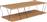 Pakoworld Ορθογώνιο Τραπεζάκι Σαλονιού Tars Ξύλινο Sonoma-Μαύρο Μ120xΠ50xΥ30cm 225-000023