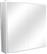 Pakoworld Poliana Τετράγωνος Καθρέπτης Μπάνιου από Μοριοσανίδα με Ντουλάπι Λευκός 70x70cm