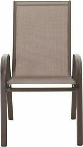 Pakoworld Πολυθρόνα Καρέκλα Εξωτερικού Χώρου Μεταλλική Καφέ 54x74x91cm 130-000011