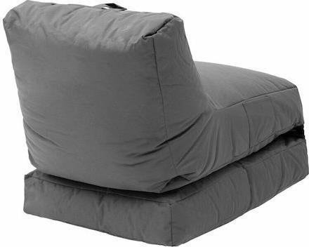 Pakoworld Dreamy Πουφ Πολυθρόνα Αδιάβροχη Γκρι 57x180x50cm 071-001256