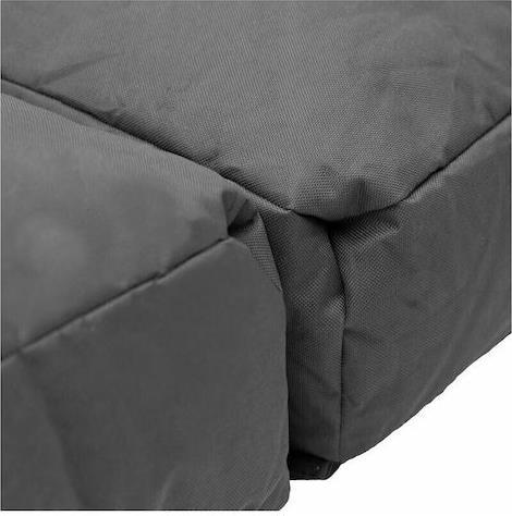 Pakoworld Dreamy Πουφ Πολυθρόνα Αδιάβροχη Γκρι 57x180x50cm 071-001256