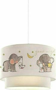 Pakoworld PWL-1096 Μονόφωτο Παιδικό Φωτιστικό Κρεμαστό από Πλαστικό με Υποδοχή E27 Λευκό 30x70cm