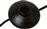 Pakoworld Ρυθμιζόμενο φωτιστικό δαπέδου Runo E27 χρώμα καφέ-καπέλο μαύρο Φ46x145εκ
