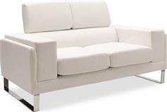 Pakoworld Shea Διθέσιος Καναπές Δερματίνη Ivory 158x80x87cm 074-000011