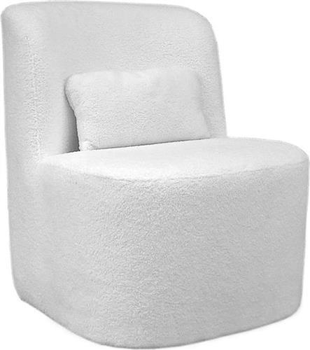 Pakoworld Silas Πολυθρόνα σε Λευκό Χρώμα 67x63x75cm 138-000017