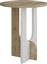 Pakoworld Στρογγυλό Βοηθητικό Τραπεζάκι Luna Ξύλινο Φυσικό/Λευκό Μ40xΠ40xΥ47cm 119-001161