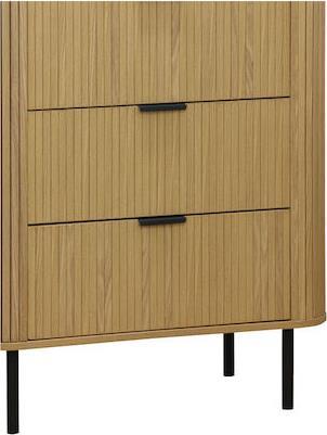 Pakoworld Συρταριέρα Κρεβατοκάμαρας Ξύλινη Eventful Natural 79x46x115cm 260-000011