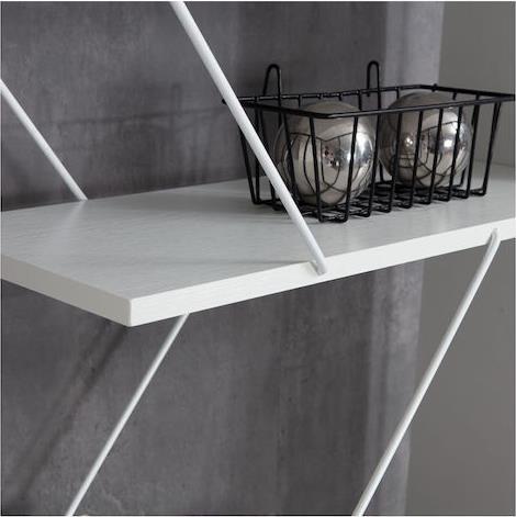 Pakoworld Tars Βιβλιοθήκη Λευκή 84x24x157cm 027-000018