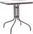 Pakoworld Τραπέζι Εξωτερικού Χώρου Μεταλλικό με Γυάλινη Επιφάνεια Watson 70x70x70cm 130-000032