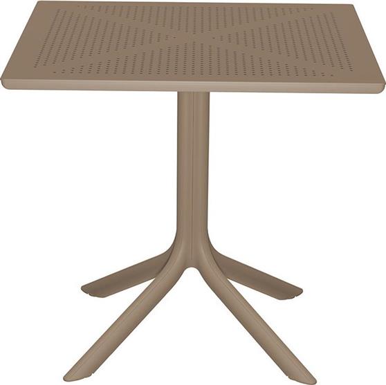 Pakoworld Τραπέζι για Μικρούς Εξωτερικούς Χώρους από Πολυπροπυλένιο Groovy 80x80x74.5cm 253-000009