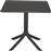Pakoworld Τραπέζι για Μικρούς Εξωτερικούς Χώρους από Πολυπροπυλένιο Groovy Γκρι 80x80x74.5cm 253-000008