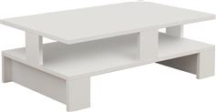 Pakoworld Τραπέζι σαλονιού Mansu χρώμα λευκό 80x50x27,5εκ