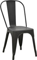 Pakoworld Utopia Καρέκλα Εξωτερικού Χώρου Μεταλλική Μαύρο Ματ 44x44x85cm 270-000009