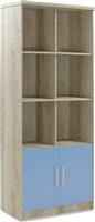 Pakoworld Looney Βιβλιοθήκη Castillo-Μπλε 80.5x36.5x183.5cm
