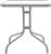 Pakoworld Watson Τραπέζι Εξωτερικού Χώρου Μεταλλικό με Γυάλινη Επιφάνεια Γκρι 80x80x70cm 130-000029