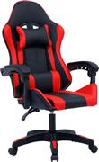 Pakoworld William Καρέκλα Gaming Δερματίνης Μαύρο-Κόκκινο 275-000012