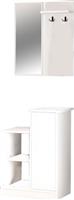 Pakoworld Wizbo Έπιπλο Εισόδου με Καθρέπτη-Κρεμάστρα & Παπουτσοθήκη Λευκό 61x37x82.5cm 176-000135