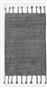 Pennie Alaska Χαλί Ορθογώνιο Καλοκαιρινό Βαμβακερό με Κρόσια Ανθρακί 45x75cm 041547-15
