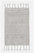 Pennie Alaska Χαλί Ορθογώνιο Καλοκαιρινό Βαμβακερό με Κρόσια Γκρι 45x75cm 041547-13