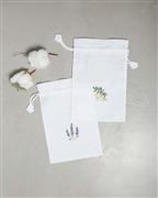 Pennie Buggie Flower Θήκη Αποθήκευσης για Ρούχα/ Εσώρουχα Υφασμάτινη σε Λευκό Χρώμα 30x20cm 050489-02