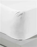 Pennie Bungalow Σεντόνι King Size με Λάστιχο 180x200x28cm Λευκό 071901-01