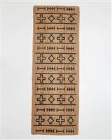 Pennie Cross Χαλί Ορθογώνιο Καλοκαιρινό Ψάθινο Μπεζ 65x195cm 041745-01