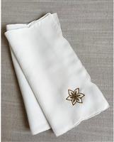 Pennie Daisy Καρέ Τραπεζομάντηλο με Κέντημα Καφέ 30x30cm 170784-02