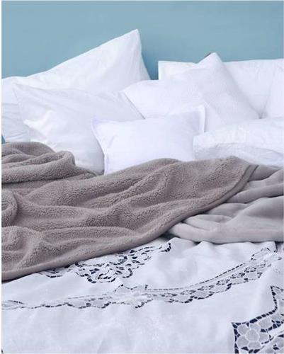 Pennie Dantela Beniz Κουβέρτα Βαμβακερή Υπέρδιπλη 240x280cm Λευκή 710416-01