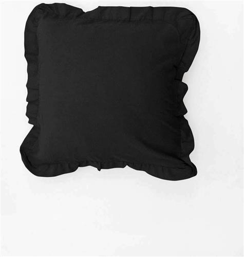 Pennie Διακοσμητική Μαξιλαροθήκη Stonewashed Luxury Μαύρο 40x40cm 212108-03