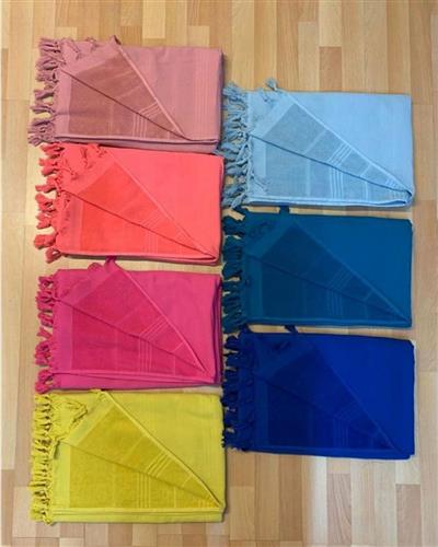 Pennie Klima Πετσέτα Θαλάσσης Γαλάζια με Κρόσσια 90x170cm 801315-67