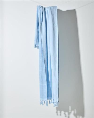 Pennie Klima Πετσέτα Θαλάσσης Γαλάζια με Κρόσσια 90x170cm 801315-67