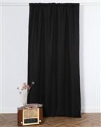 Pennie Κουρτίνα με Τούνελ Jossa Μαύρο 145x255cm 131163-06