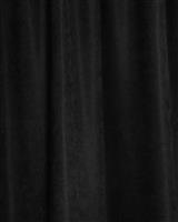Pennie Κουρτίνα με Τρέσα Velvet Suede Μαύρο 150x270cm 131238-12