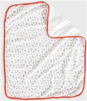 Pennie Κουβέρτα Αγκαλιάς & Λίκνου Βαμβακερή Άσπρο με Γκρι Σύννεφα 70x90cm 831033-05