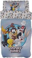 Pennie Looney Tunes Σετ Παιδική Παπλωματοθήκη Μονή με Μαξιλαροθήκη Γαλάζια 100880-01 165x250cm
