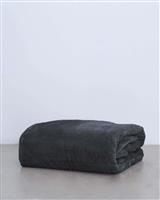 Pennie Voras Κουβέρτα Βελουτέ Υπέρδιπλη 240x260cm Ανθρακί 710451-15