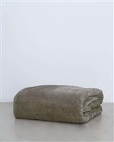Pennie Voras Κουβέρτα Βελουτέ Υπέρδιπλη 240x260cm Γκρι-Μπεζ 710451-83