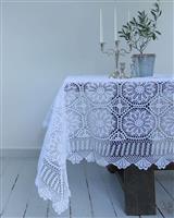 Pennie Τραπεζομάντηλο Crete 6 ατόμων 130x180cm Λευκό 190745-01