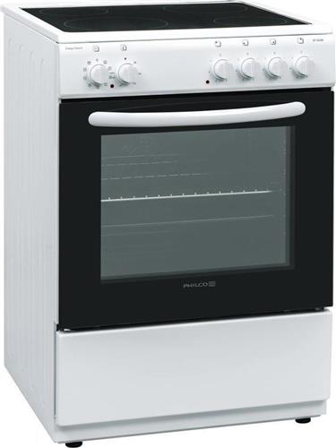 Philco ΕΤ 623 W Κουζίνα 65lt με Κεραμικές Εστίες Π60cm Λευκή