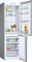 Pitsos PKNB36NLE0 Ψυγειοκαταψύκτης 305lt Total NoFrost Υ186xΠ60xΒ66cm Metal Look