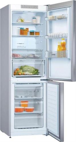 Pitsos PKNB36VIE3 Ψυγειοκαταψύκτης 326lt Total NoFrost Υ186xΠ60xΒ66cm Inox
