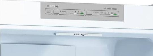 Pitsos PKNB36VIE3 Ψυγειοκαταψύκτης 326lt Total NoFrost Υ186xΠ60xΒ66cm Inox