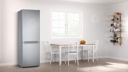 Pitsos PKNB36VIE3 Ψυγειοκαταψύκτης 326lt Total NoFrost Υ186xΠ60xΒ66cm Inox