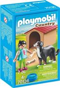 Playmobil Country Farm Dog with Hut για 4+ ετών 70136