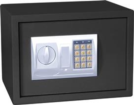 Powertech PT-1193 Χρηματοκιβώτιο με Ψηφιακό Κλείδωμα και Κλειδί, Ξενοδοχείου Διαστάσεων Μ35xΠ25xΥ25cm με Βάρος 9.5kg