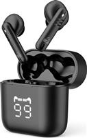 Powertech PT-1227 In-ear Bluetooth Handsfree Ακουστικά με Αντοχή στον Ιδρώτα και Θήκη Φόρτισης Μαύρα