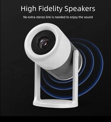 Powertech PT-1305 Projector LCD Full HD Λάμπας LED με Wi-Fi και Ενσωματωμένα Ηχεία Λευκός