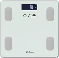Primo PRBS-40464 Ψηφιακή Ζυγαριά με Λιπομετρητή σε Λευκό χρώμα